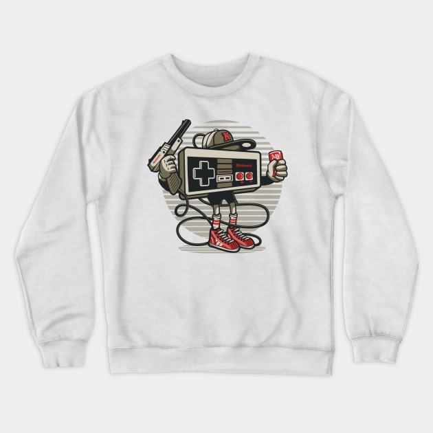 Lets Play Crewneck Sweatshirt by roachgraphic